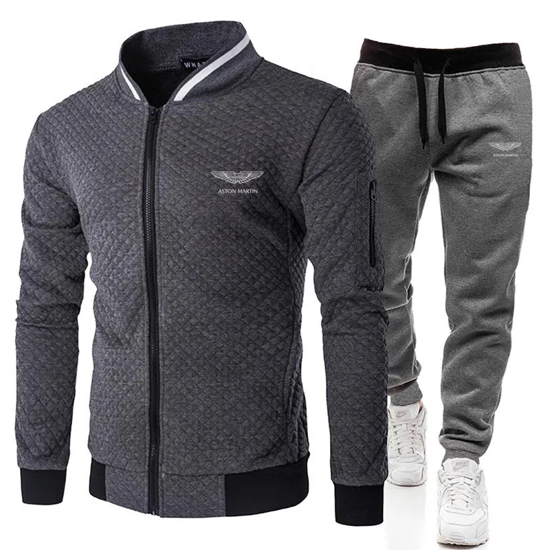 2021 fashion sports ASTONMARTIN logo brand printing zipper shirt + trousers suit men's clothing slim sportswear 2-piece set
2021 fashion sports ASTONMARTIN logo brand printing zipper shirt + trousers suit men's clothing slim sportswear 2-piece set