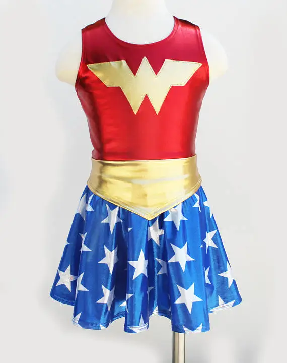 2020 супергероя для девочек платье пачка Лидер продаж костюм хеллоуина (3 9Years) Диана