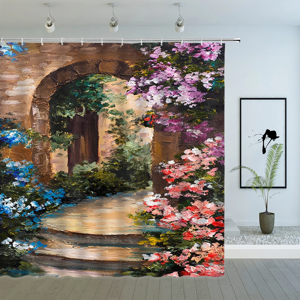 Oil Painting Landscape Shower Curtains Orange Yellow Leaves Forest Landscape Pattern Bathroom Cloth Hanging Curtain Sets Cheap
Oil Painting Landscape Shower Curtains Orange Yellow Leaves Forest Landscape Pattern Bathroom Cloth Hanging Curtain Sets Cheap