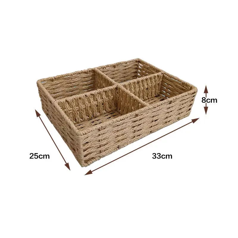 2021 New Environmentally Friendly Desktop Storage Box Classification Storage Baskets Hand-woven Baskets Finishing Baskets
2021 New Environmentally Friendly Desktop Storage Box Classification Storage Baskets Hand-woven Baskets Finishing Baskets