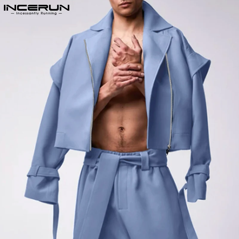 Fashion Men Jackets Lapel Long Sleeve Zipper Streetwear 2022 Crop Coats Men Solid Color Casual Irregular Outerwear INCERUN 5XL 7
Fashion Men Jackets Lapel Long Sleeve Zipper Streetwear 2022 Crop Coats Men Solid Color Casual Irregular Outerwear INCERUN 5XL 7