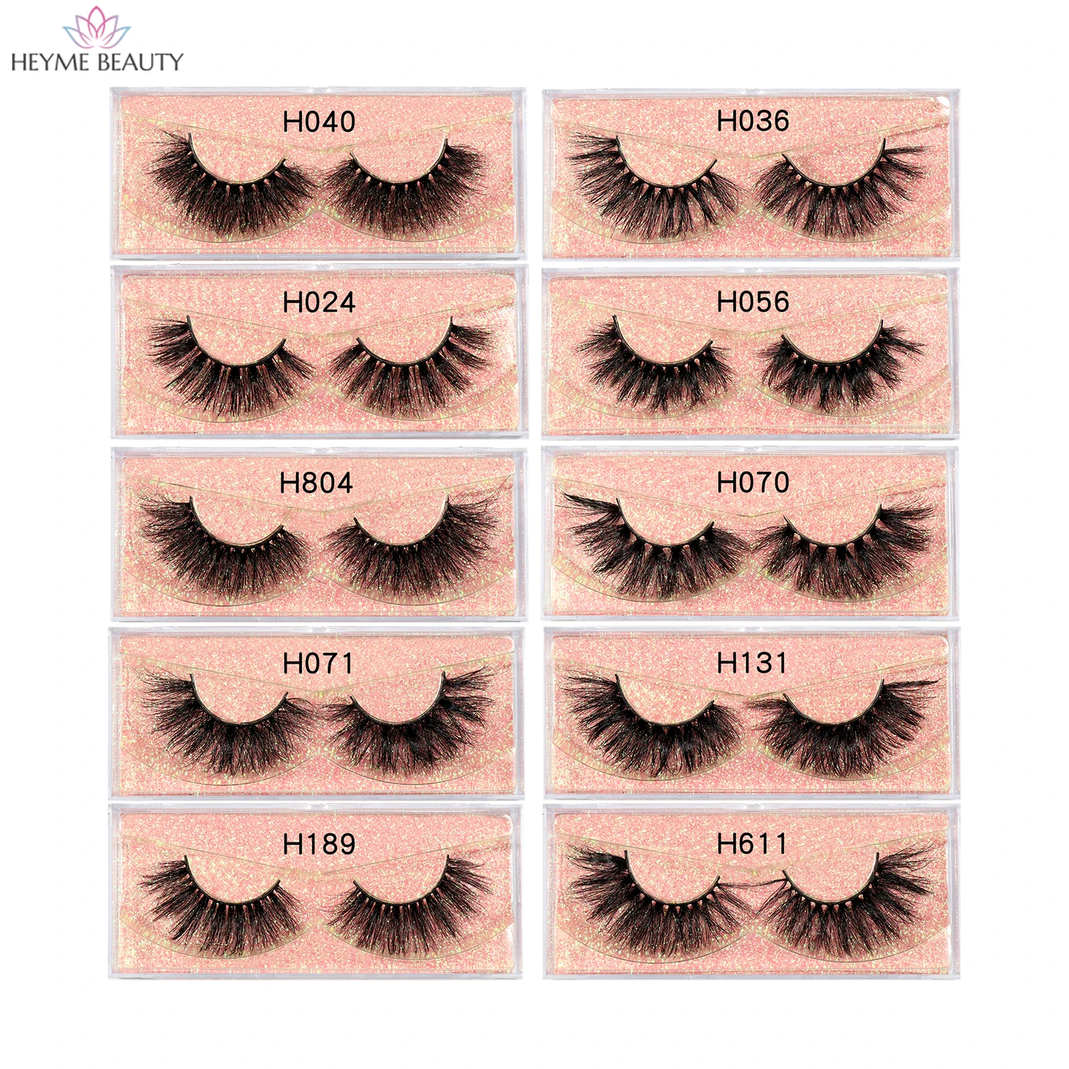 HEYME Eyelashes 22mm 3D Mink Lashes Dramatic Fluffy Soft Wispy Volume Handmade Cruelty-Free Reusable Long Cross False Eyelash
HEYME Eyelashes 22mm 3D Mink Lashes Dramatic Fluffy Soft Wispy Volume Handmade Cruelty-Free Reusable Long Cross False Eyelash