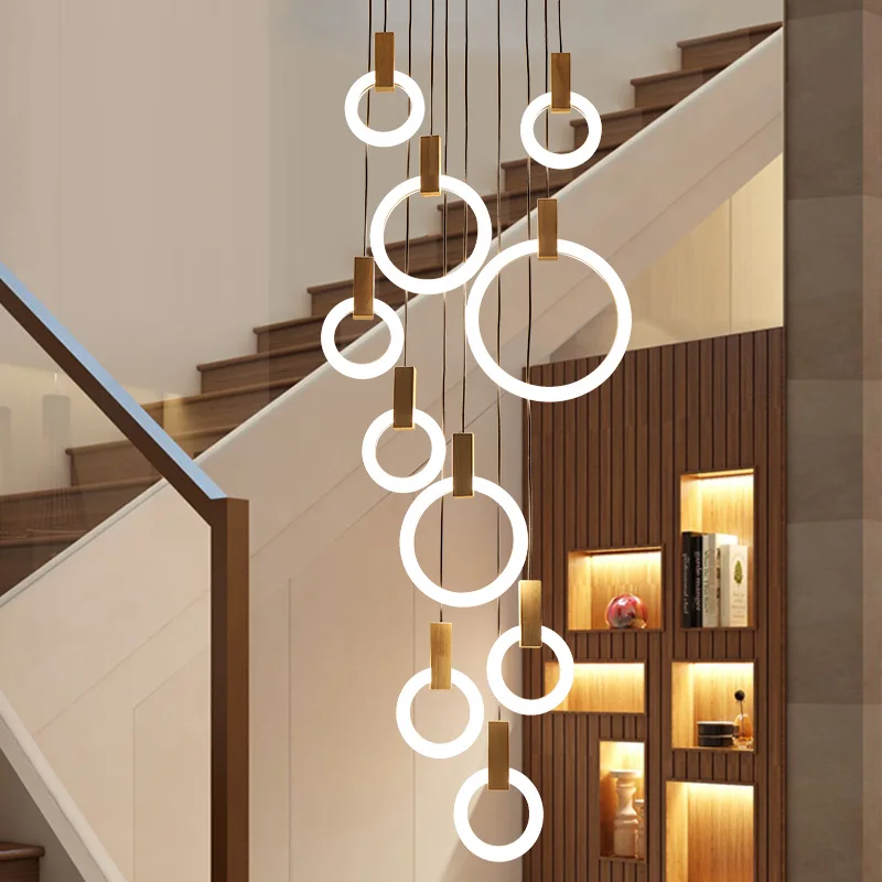 Modern LED Chandelier Ceiling Living Room Wooden Lighting Acrylic Ring Fixtures Stairs Deco Hanging Lights Dining Pendant Lamps
Modern LED Chandelier Ceiling Living Room Wooden Lighting Acrylic Ring Fixtures Stairs Deco Hanging Lights Dining Pendant Lamps