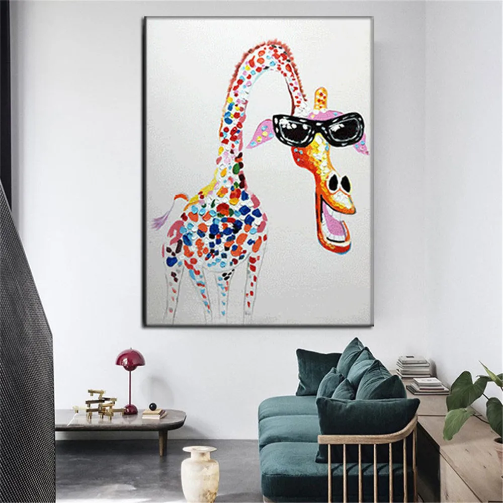modern 100%Hand-painted oil painting animal African giraffe spotted canvas painting for children's room decor painting wall art
modern 100%Hand-painted oil painting animal African giraffe spotted canvas painting for children's room decor painting wall art