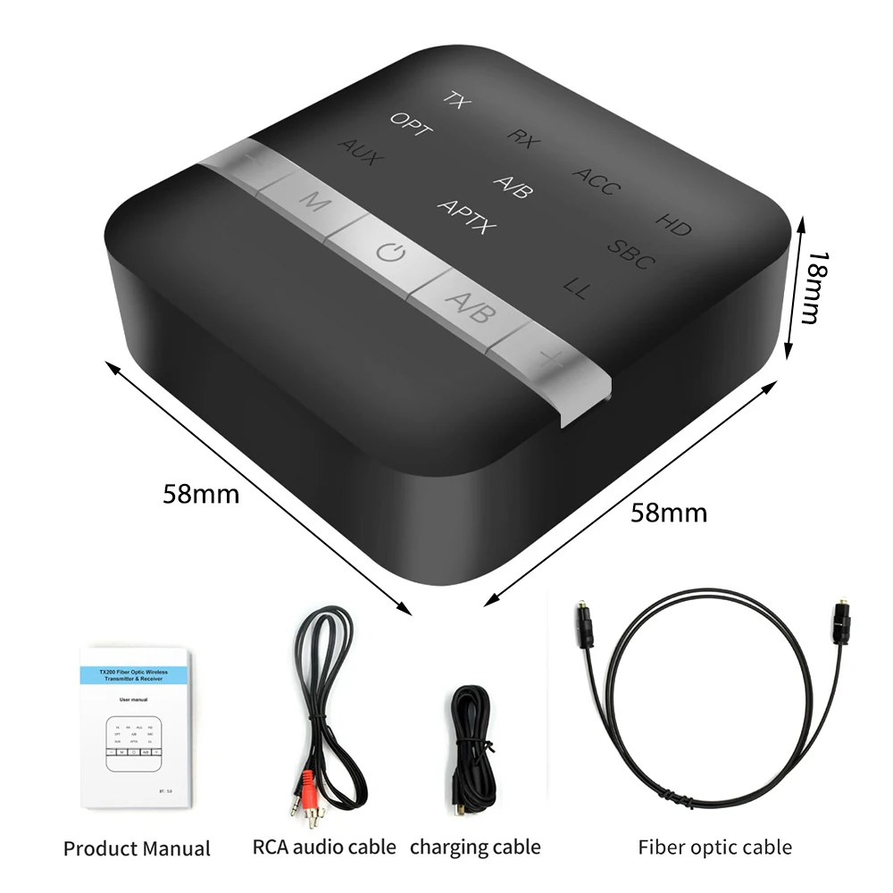 2 в 1 Bluetooth 5,0 RCA приемник передатчик 3,5 мм разъем Aux оптоволоконный BT CSR8675 аудио адаптер поддержка APP управление
2 в 1 Bluetooth 5,0 RCA приемник передатчик 3,5 мм разъем Aux оптоволоконный BT CSR8675 аудио адаптер поддержка APP управление