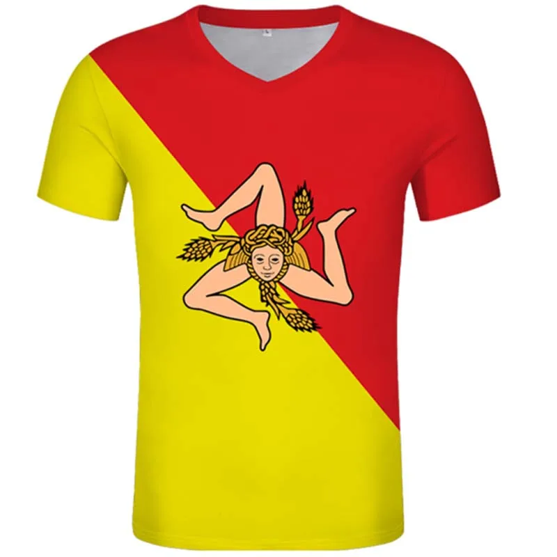Italy Of The Sicily Flag T-shirt Free Custom Name Number Sicilia T-shirt Print Photo Logo Clothes
Italy Of The Sicily Flag T-shirt Free Custom Name Number Sicilia T-shirt Print Photo Logo Clothes