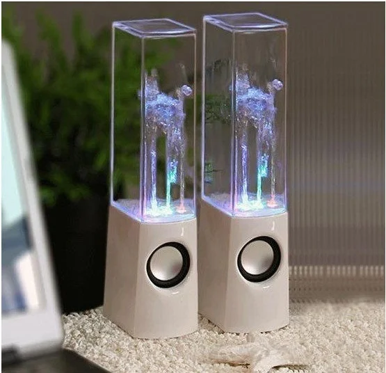 2PCS LED Dancing Water Music Fountain Light Speakers Computer Speakers for PC Laptop For Phone Portable Desk MP3 Stereo Speaker
2PCS LED Dancing Water Music Fountain Light Speakers Computer Speakers for PC Laptop For Phone Portable Desk MP3 Stereo Speaker
