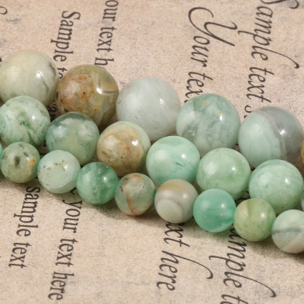 Natural Stone Australia Jades Bead Chalcedony Round Loose Beads For Charm Jewelry Making DIY Bracelet Necklace Supplies 6 8 10mm
Natural Stone Australia Jades Bead Chalcedony Round Loose Beads For Charm Jewelry Making DIY Bracelet Necklace Supplies 6 8 10mm