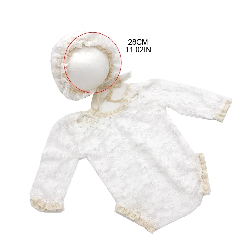 XXFE 2 Pcs Newborn Photography Props Baby Romper Hat Outfit Lace Beanies Bodysuit 
XXFE 2 Pcs Newborn Photography Props Baby Romper Hat Outfit Lace Beanies Bodysuit