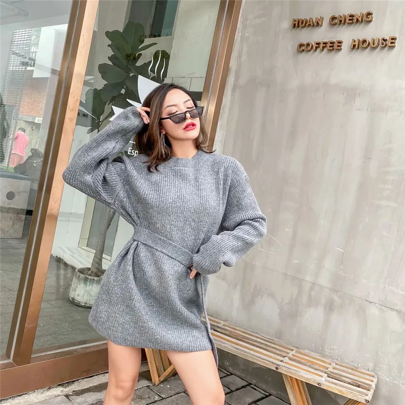 Spring and autumn new all-match pure color waist round neck long-sleeved sweater women, loose and thin casual sweater women
Spring and autumn new all-match pure color waist round neck long-sleeved sweater women, loose and thin casual sweater women
