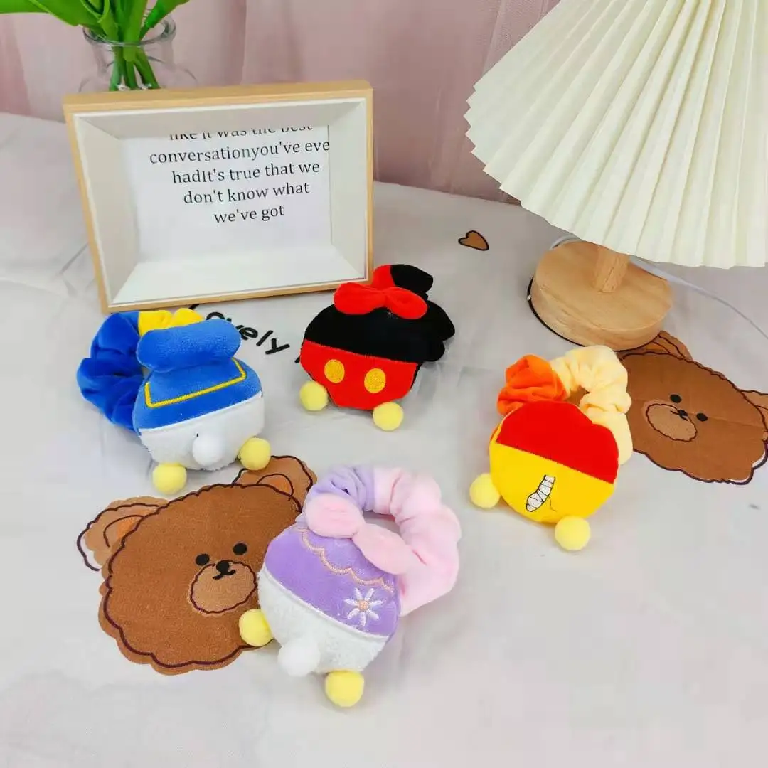 Disney Cartoon Mickey Plush Hair Ring cute 3D cartoon Winnie Bear girl hair Rope Toy Children's Doll Hair Accessories
Disney Cartoon Mickey Plush Hair Ring cute 3D cartoon Winnie Bear girl hair Rope Toy Children's Doll Hair Accessories