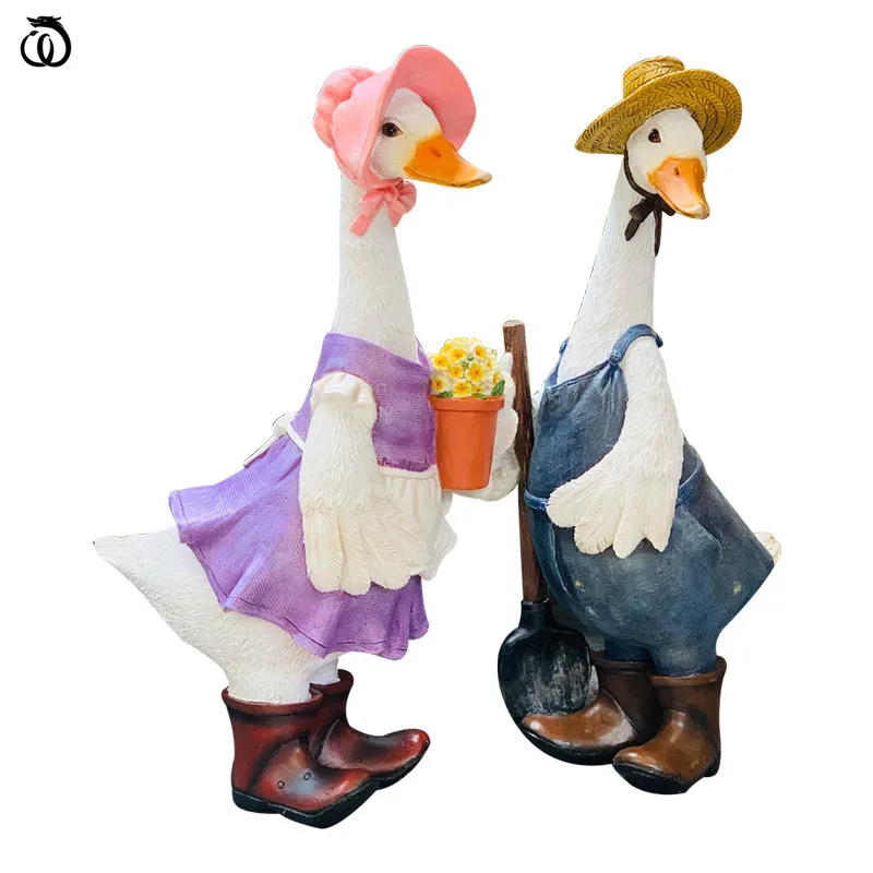 WU CHEN LONG Outdoor Garden Couples Duck Art Sculpture Villa Animal Figurine Resin Craft Gardening Courtyard Decoration R7016
WU CHEN LONG Outdoor Garden Couples Duck Art Sculpture Villa Animal Figurine Resin Craft Gardening Courtyard Decoration R7016