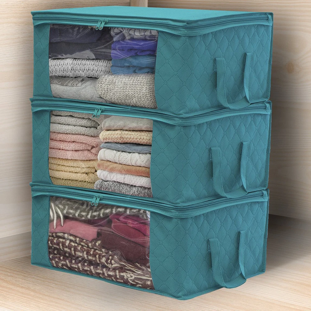 Collapsible Cube Storage Bins with Lid Stackable Foldable Cloth Ogranizer Cubes with Dual Handles, Clear Window
Collapsible Cube Storage Bins with Lid Stackable Foldable Cloth Ogranizer Cubes with Dual Handles, Clear Window