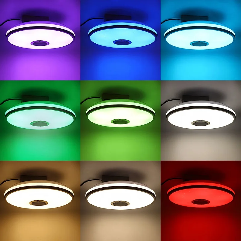 72W Modern LED Ceiling Lights Dimmable RGB Music bluetooth Lamp for Living room APP Control Remote Control 85-220V
72W Modern LED Ceiling Lights Dimmable RGB Music bluetooth Lamp for Living room APP Control Remote Control 85-220V