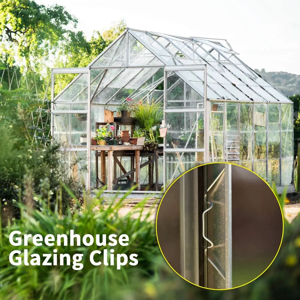 100pcs Glazed Clips Thick Greenhouse Glazing Clips Tool Galvanized Steel Spring Wire Glazing Clips Strong Holding Clamps
100pcs Glazed Clips Thick Greenhouse Glazing Clips Tool Galvanized Steel Spring Wire Glazing Clips Strong Holding Clamps