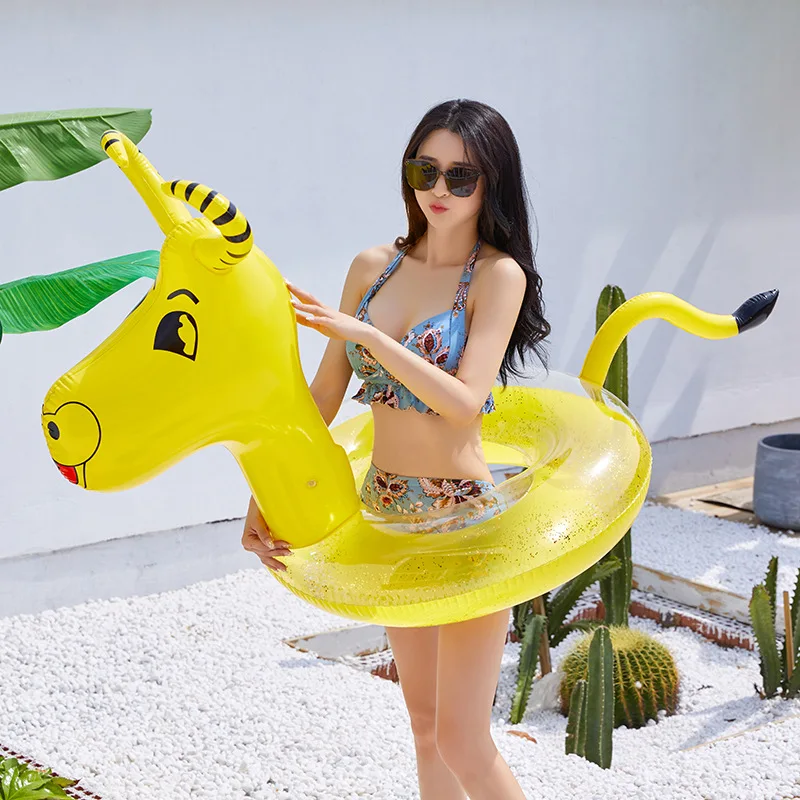 2022 New Glitter Inflatable Pool Floats Rafts for Swimming Animal Ride-On Cattle Pool Mattress Beach Summer Water Toys Life Buoy
2022 New Glitter Inflatable Pool Floats Rafts for Swimming Animal Ride-On Cattle Pool Mattress Beach Summer Water Toys Life Buoy