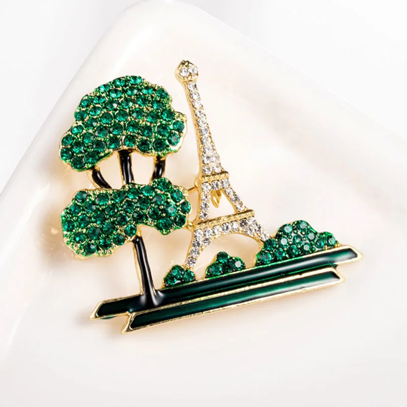 Big Trees Buildings Eiffel Tower Brooches Colored Rhinestone Glass Alloy Diamond Women Men Brooch Dress Jewelry
Big Trees Buildings Eiffel Tower Brooches Colored Rhinestone Glass Alloy Diamond Women Men Brooch Dress Jewelry