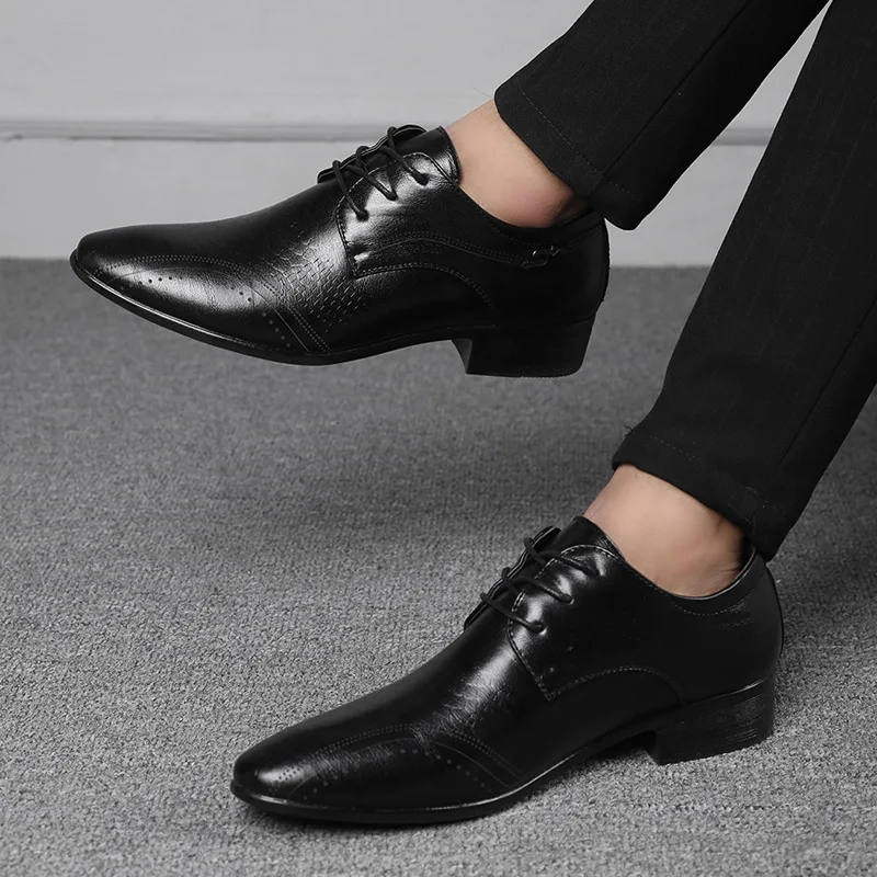 Business Formal Leather Shoe Pointed Toe Dress Shoes Fashion Buckle Office Footwear Big Size Male Party Wedding Footwear
Business Formal Leather Shoe Pointed Toe Dress Shoes Fashion Buckle Office Footwear Big Size Male Party Wedding Footwear