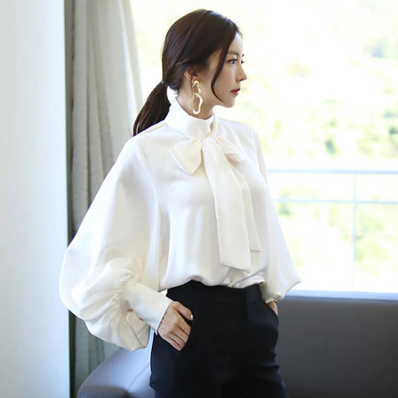 High Quality 2021 Spring Women Blouse Series New Arrival Long Sleeve Lace Up Solid Chiffon Shirt Elegant Tops For Women
High Quality 2021 Spring Women Blouse Series New Arrival Long Sleeve Lace Up Solid Chiffon Shirt Elegant Tops For Women