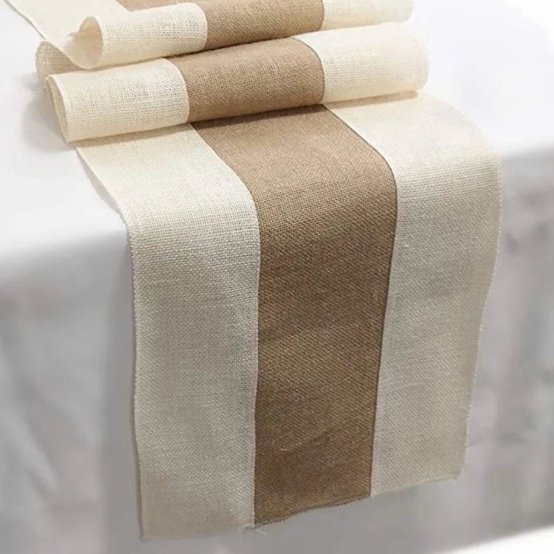 Retro Burlap Linen Jute Table Runner Wedding Dining Room Tablecloth Hessian Rustic Country Wedding Party Decor 30*180cm 1pc
Retro Burlap Linen Jute Table Runner Wedding Dining Room Tablecloth Hessian Rustic Country Wedding Party Decor 30*180cm 1pc