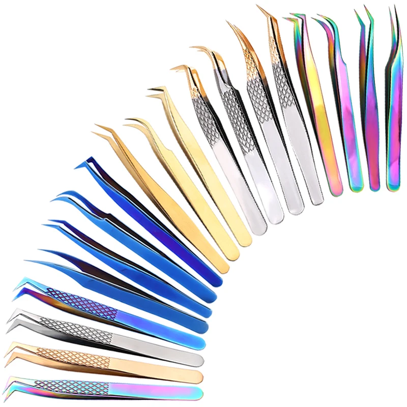 Stainless Steel Eyelashes Tweezers Professional For Lashes Extension Gold Decor Anti-static Eyebrow Tweezers Eyelash Extension
Stainless Steel Eyelashes Tweezers Professional For Lashes Extension Gold Decor Anti-static Eyebrow Tweezers Eyelash Extension