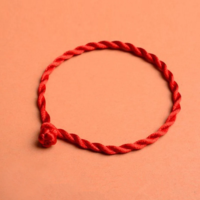 Браслет унисекс на Красной нитке 10 шт. браслеты с веревочной лентой красного и