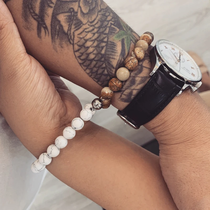 Attractive couples charm bracelets best friend stoned bracelet men bracelet Natural Volcanic rocks attractive jewelry bracelet 
Attractive couples charm bracelets best friend stoned bracelet men bracelet Natural Volcanic rocks attractive jewelry bracelet