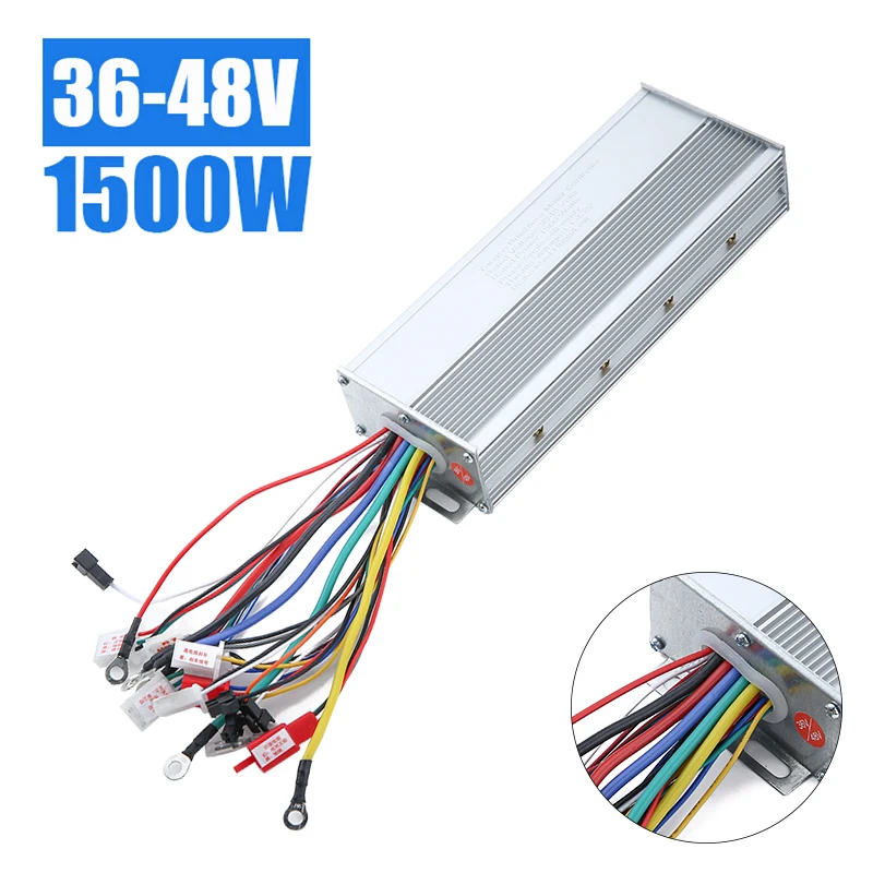 1500W 36V/48V Dual Mode Brushless Electric Bike Bicycle Controller Aluminium Alloy for Electric Bicycle Scooter Motor Control 
1500W 36V/48V Dual Mode Brushless Electric Bike Bicycle Controller Aluminium Alloy for Electric Bicycle Scooter Motor Control