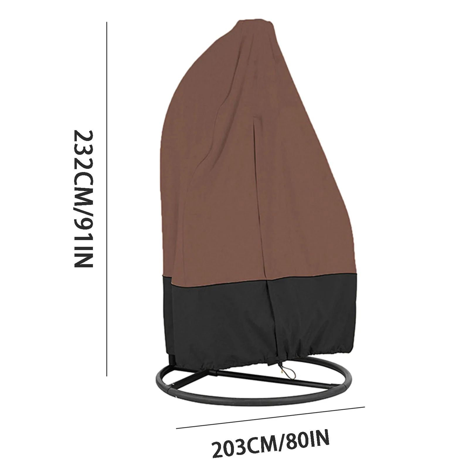Patio Hanging Eg g Chair Covers, Waterproof Outdoor Swing Chair Covers 232*203cm
Patio Hanging Eg g Chair Covers, Waterproof Outdoor Swing Chair Covers 232*203cm