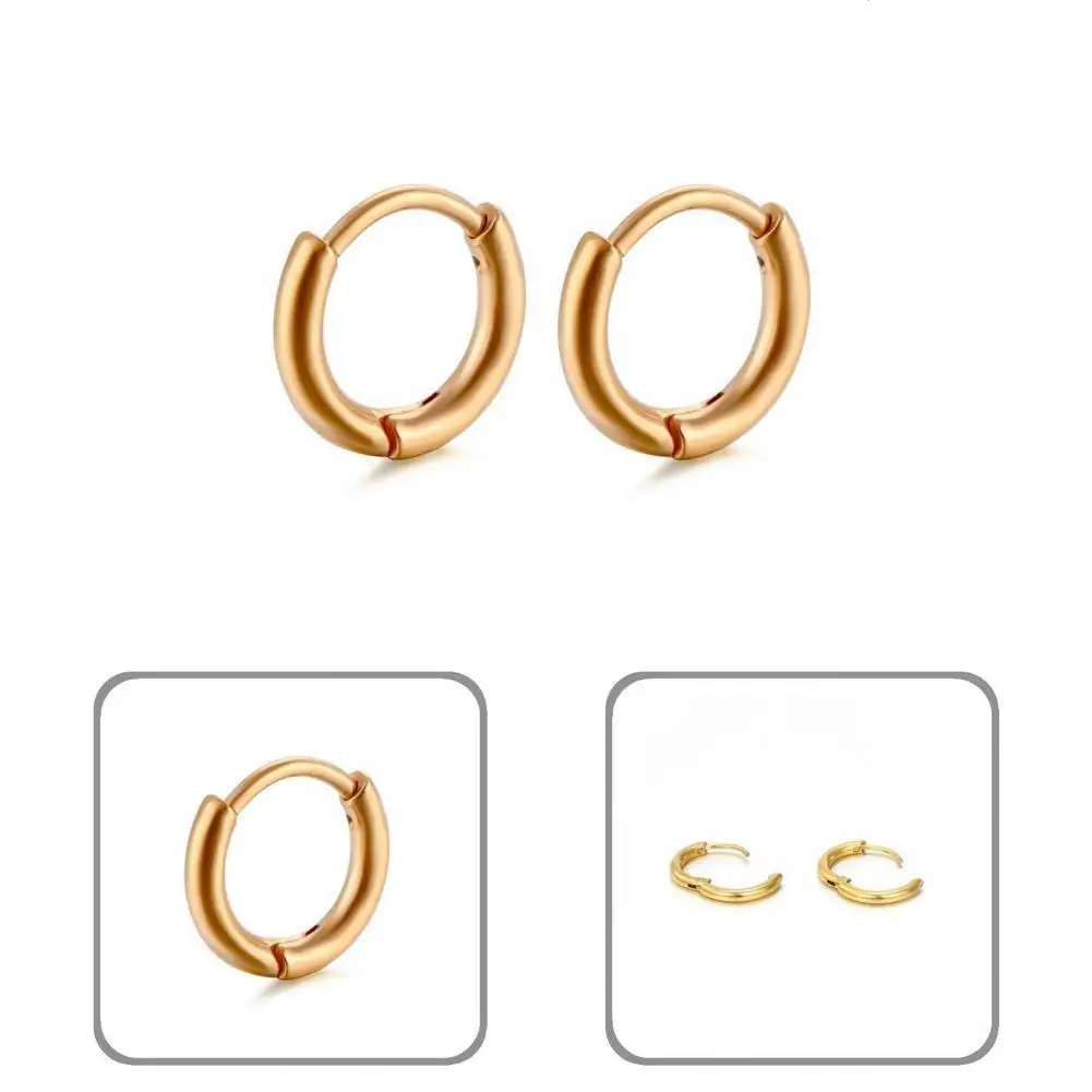Popular Women Earrings Round Jewelry Geometric Metal Hoop Earrings Round Earrings Punk Earrings 1 Pair 
Popular Women Earrings Round Jewelry Geometric Metal Hoop Earrings Round Earrings Punk Earrings 1 Pair