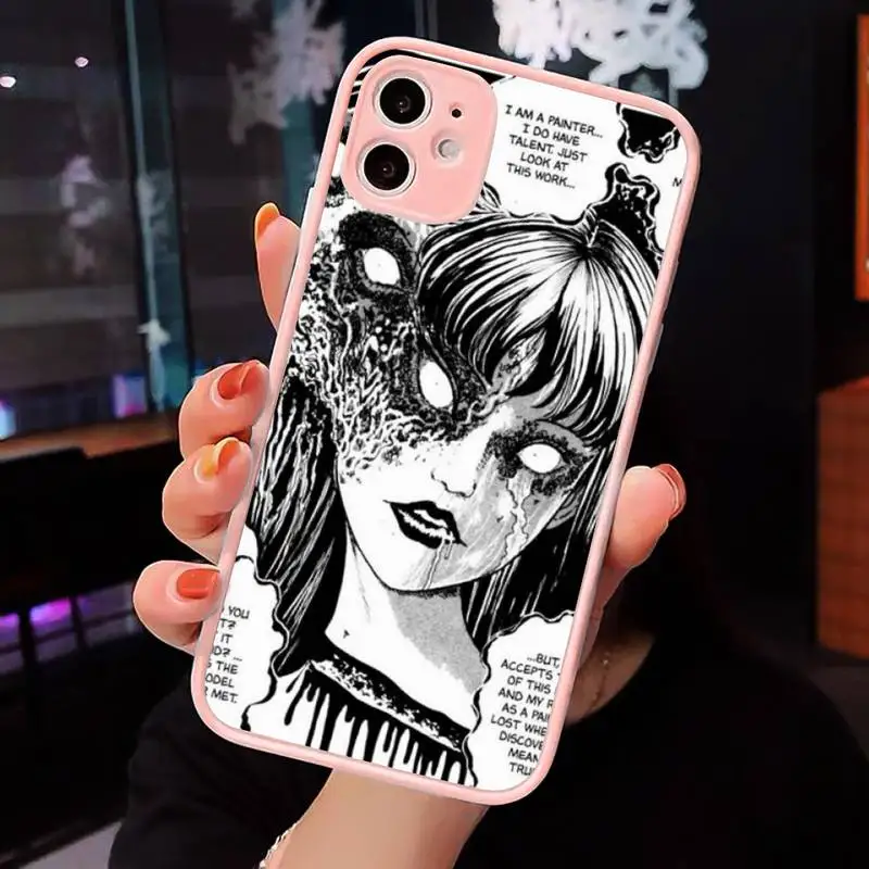 Junji Ito Tees Horror cartoon Phone Case Matte Transparent for iPhone 7 8 11 12 s mini pro X XS XR MAX Plus cover funda
Junji Ito Tees Horror cartoon Phone Case Matte Transparent for iPhone 7 8 11 12 s mini pro X XS XR MAX Plus cover funda