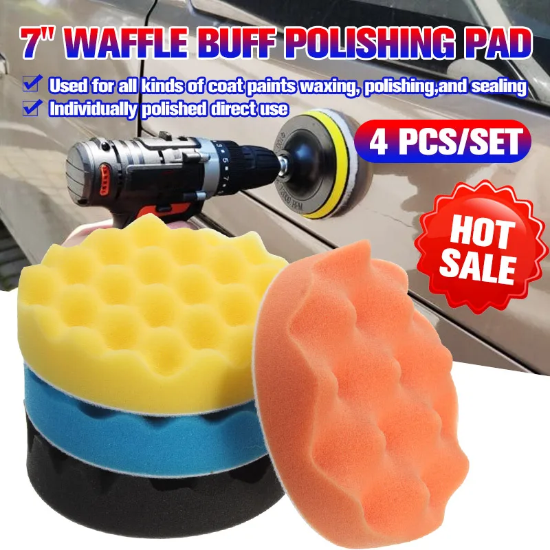 4Pcs/Set 3 - 7 Inch Buffing Polishing Sponge Pad Kiit For Car Auto Polisher individually polished Use Sponge
4Pcs/Set 3 - 7 Inch Buffing Polishing Sponge Pad Kiit For Car Auto Polisher individually polished Use Sponge