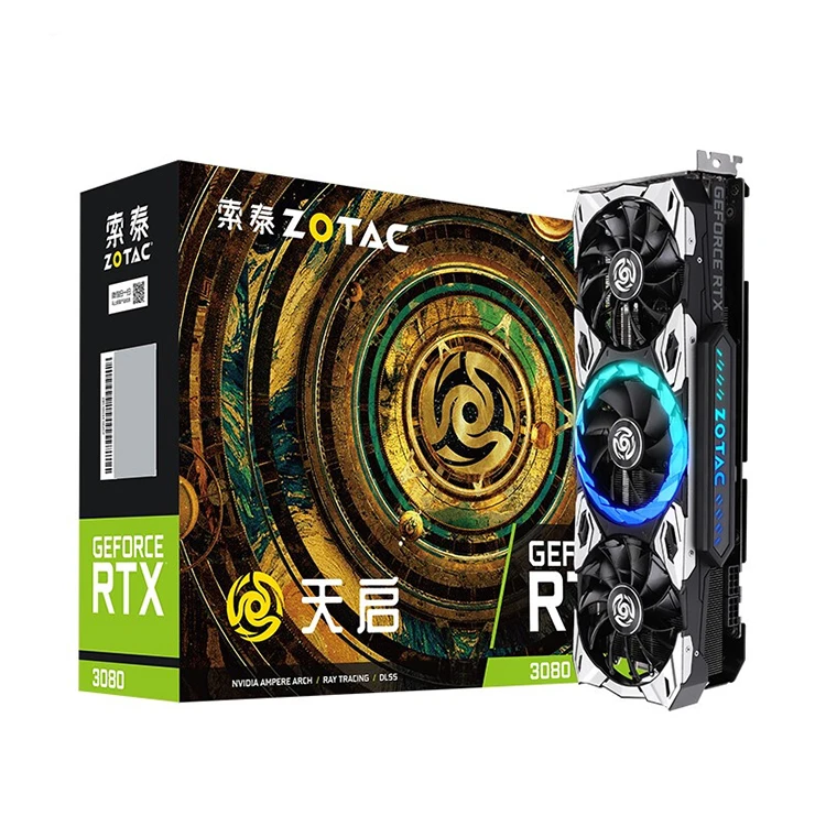 ZOTAC NVIDIA RTX 3080X Gaming OC 10G Gaming Graphics card with GDDR6X 19000MHz Memory RTX 3080 Gaming GPU
ZOTAC NVIDIA RTX 3080X Gaming OC 10G Gaming Graphics card with GDDR6X 19000MHz Memory RTX 3080 Gaming GPU