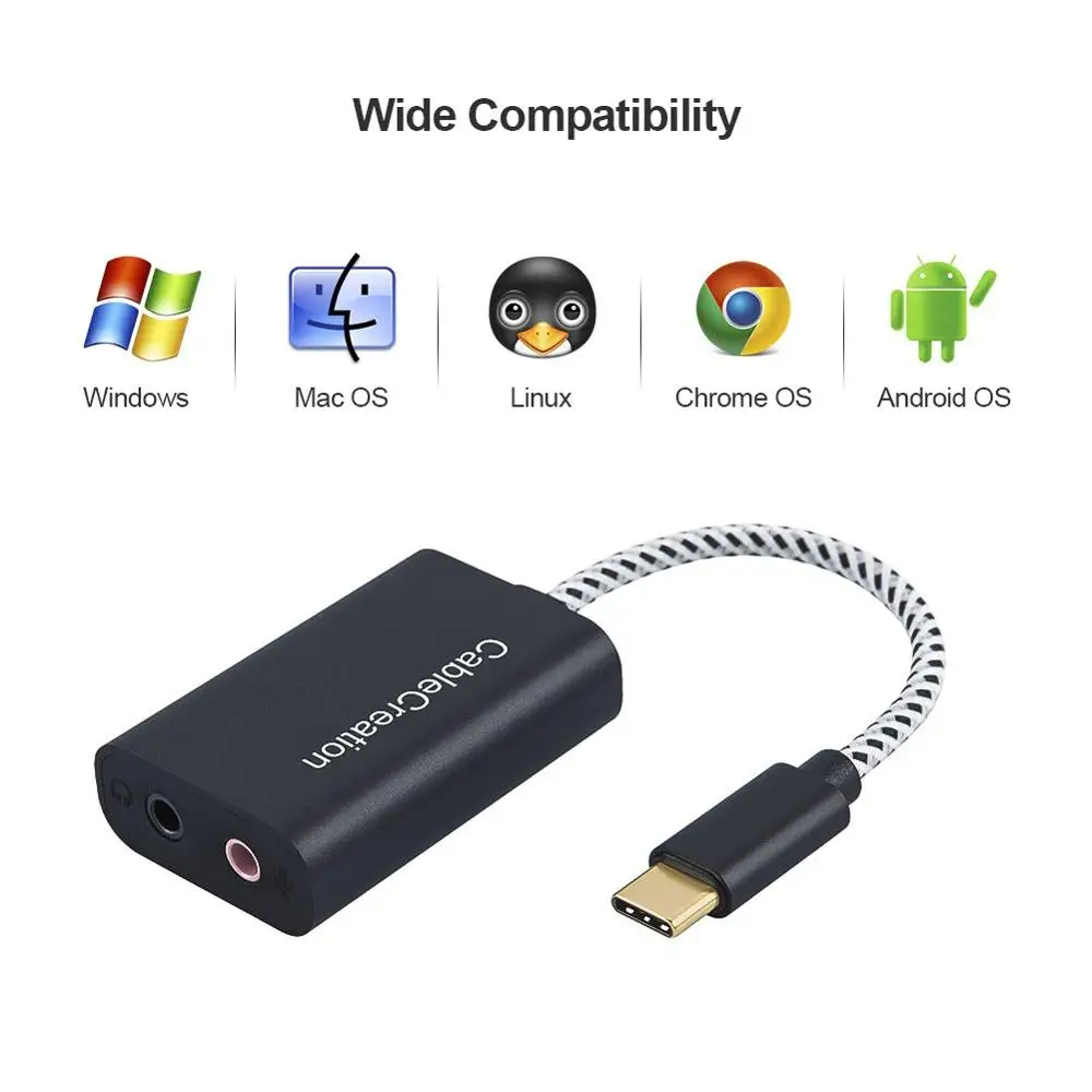 20pcs USB C Audio Adapter Type C External Stereo Sound Card with Headphone and Microphone Jack for Windows,Mac,Android
20pcs USB C Audio Adapter Type C External Stereo Sound Card with Headphone and Microphone Jack for Windows,Mac,Android