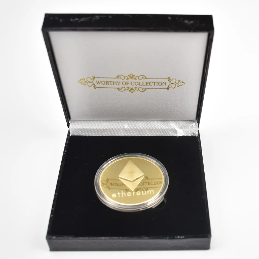Gold/Silver/Double Plated Ethereum Coin commemorative Eth coin Collection Gift Physicalantique imitation home decoration
Gold/Silver/Double Plated Ethereum Coin commemorative Eth coin Collection Gift Physicalantique imitation home decoration