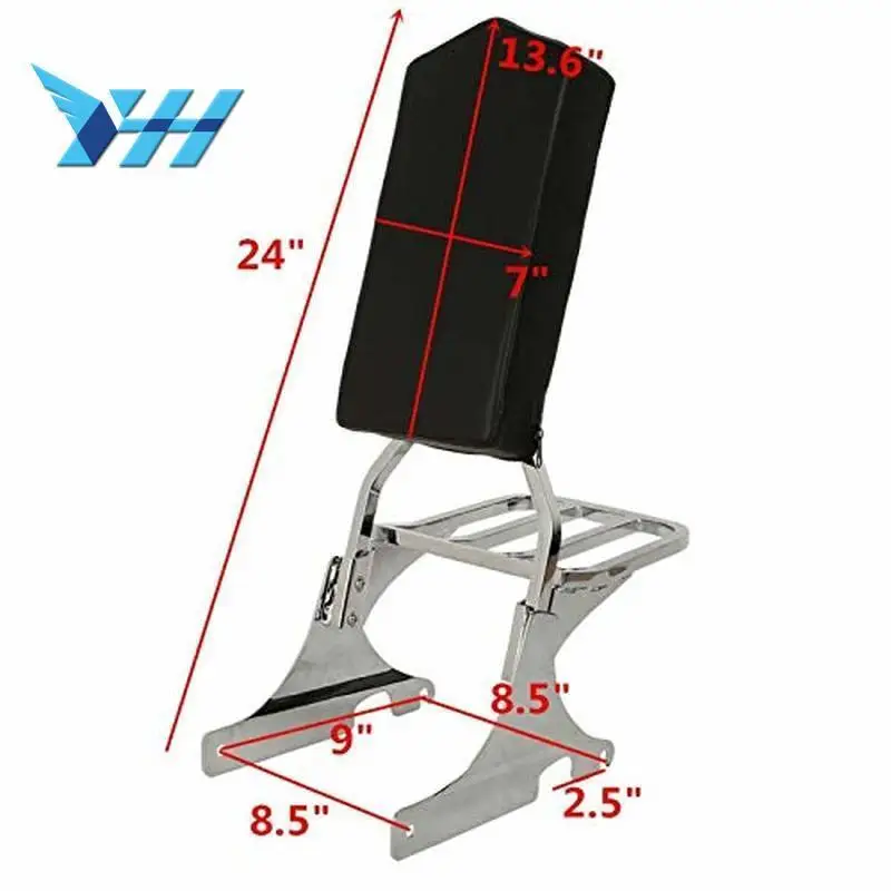 Sissy Bar Backrest W/ Luggage Rack For Softail Night Train Heritage Springer FXSTB FLSTS FXSTC High Quality
Sissy Bar Backrest W/ Luggage Rack For Softail Night Train Heritage Springer FXSTB FLSTS FXSTC High Quality