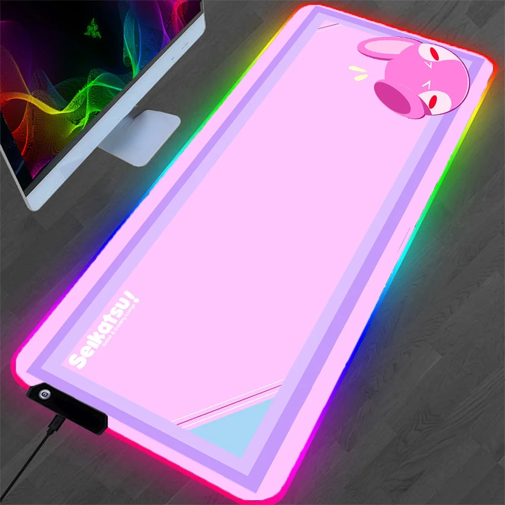 Mouse Pad Purple Rgb Non-slip Rubber Office Game Player Accessories Pad Notebook Led Light Emitting MousePad with Usb Interface
Mouse Pad Purple Rgb Non-slip Rubber Office Game Player Accessories Pad Notebook Led Light Emitting MousePad with Usb Interface
