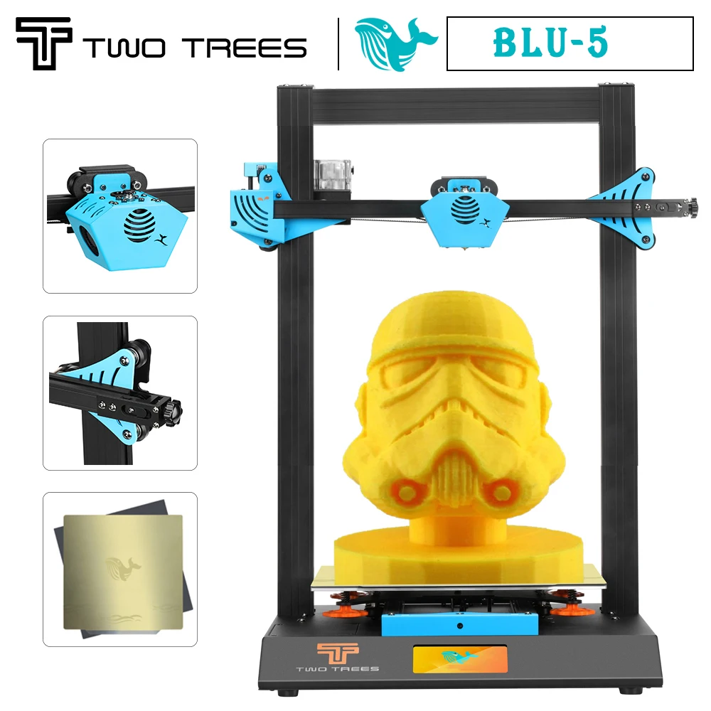 Twotrees Blu-5 3D Printer Large Print Size Magnetic Build Plate BL Touch DIY Kit Well Power Supply Auto Level Dual Z axis TFT
Twotrees Blu-5 3D Printer Large Print Size Magnetic Build Plate BL Touch DIY Kit Well Power Supply Auto Level Dual Z axis TFT