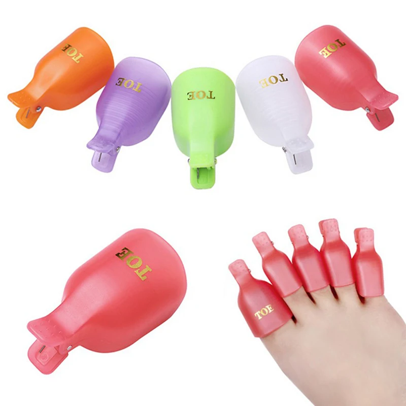 5 Pcs/Set Toe Nail Art Tools Plastic Gel Polish Remover Caps Pedicure Soak Off Toenail Clip Women Beauty Accessories
5 Pcs/Set Toe Nail Art Tools Plastic Gel Polish Remover Caps Pedicure Soak Off Toenail Clip Women Beauty Accessories
