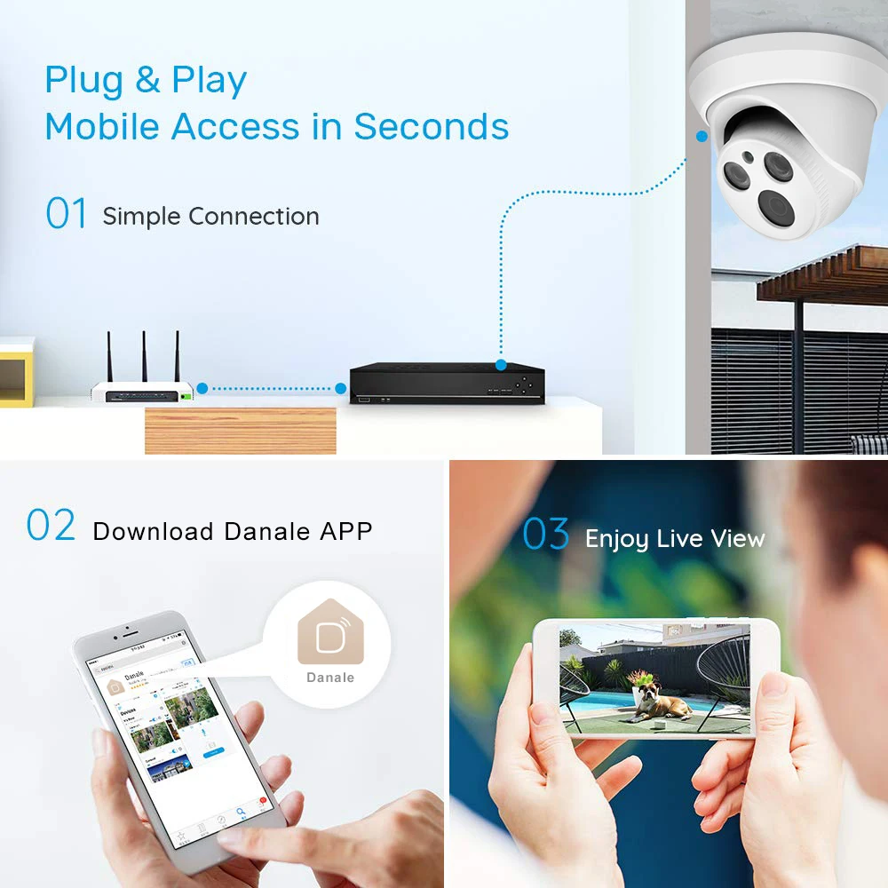 Hikvision Compatible Kits 2PCS 5MP POE IP Camera & Hikvision 8CH POE NVR DS-7104NI-Q1/4P DIY Video Security CCTV System
Hikvision Compatible Kits 2PCS 5MP POE IP Camera & Hikvision 8CH POE NVR DS-7104NI-Q1/4P DIY Video Security CCTV System