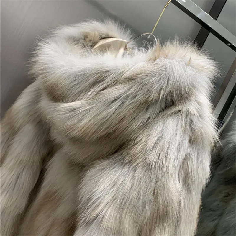 Luxury Real Women Fox Fur Coats With Fur Hood Jacket Fashion Female Winter Thick Warm Genuine Fur Outerwear
Luxury Real Women Fox Fur Coats With Fur Hood Jacket Fashion Female Winter Thick Warm Genuine Fur Outerwear