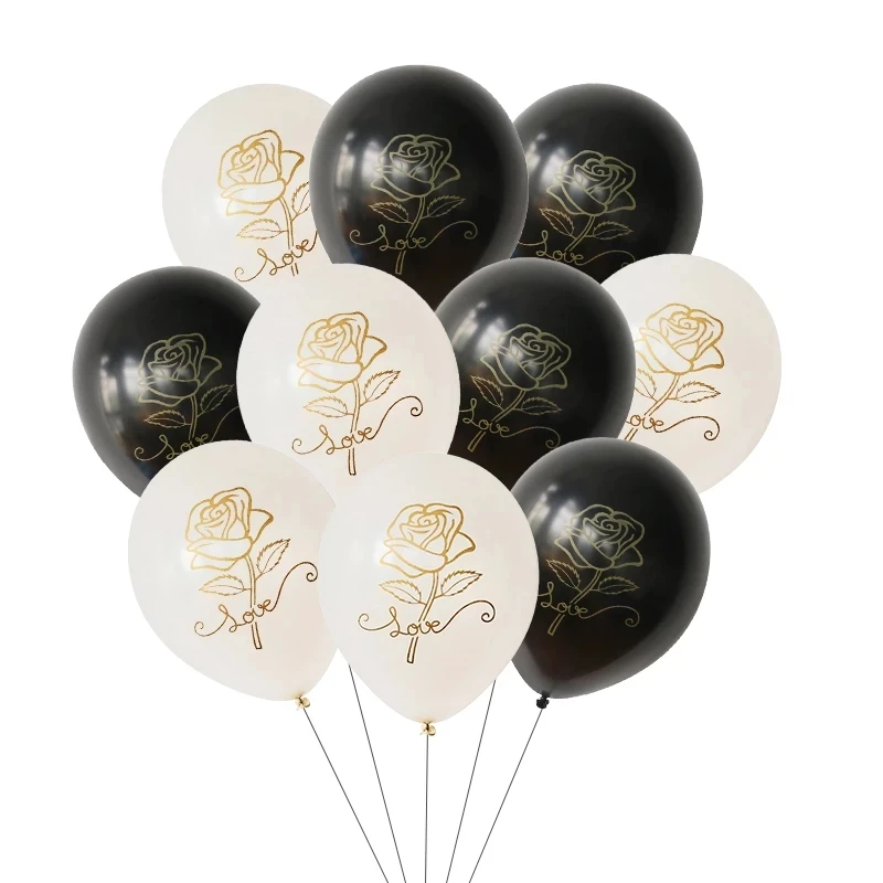 50/100Pcs 12inch Rose Flower Latex Balloons White Black Air Globos Hawaiian Summer Birthday Theme Party Wedding Decoration Toys
50/100Pcs 12inch Rose Flower Latex Balloons White Black Air Globos Hawaiian Summer Birthday Theme Party Wedding Decoration Toys