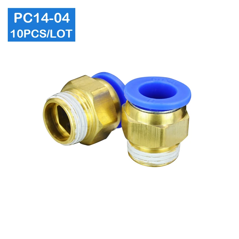 HIGH QUALITY 10pcs BSPT PC14-04, 14mm to 1/2' Pneumatic Connectors male straight one-touch fittings
HIGH QUALITY 10pcs BSPT PC14-04, 14mm to 1/2' Pneumatic Connectors male straight one-touch fittings