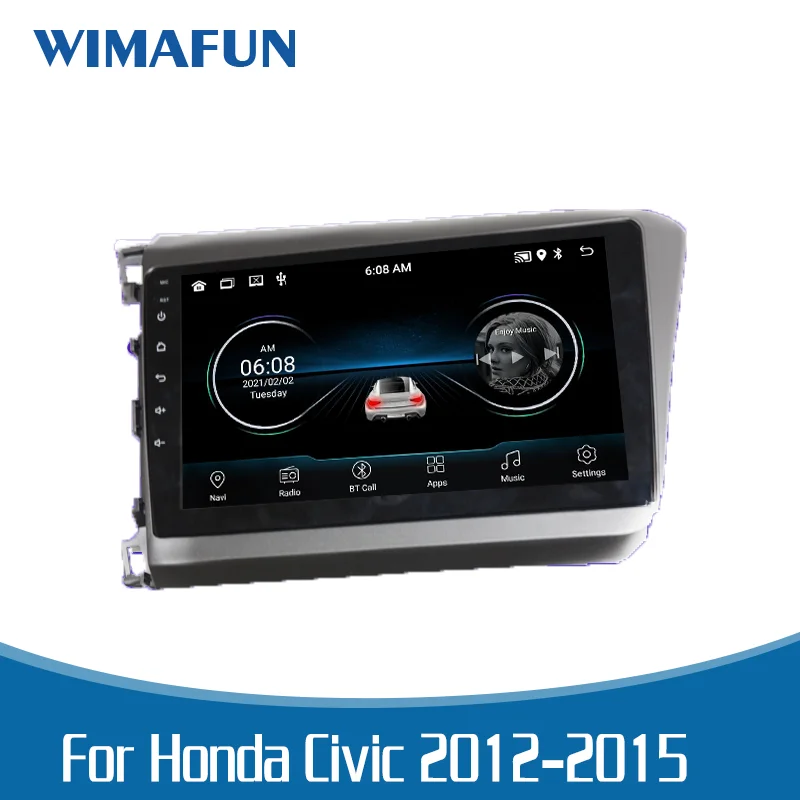 WIMAFUN 9-дюймовый android 10 4-ядерный автомобильный аудио DVD мультимедийный плеер Радио Видео Стерео навигационная система для Honda Civic 2012-2015
WIMAFUN 9-дюймовый android 10 4-ядерный автомобильный аудио DVD мультимедийный плеер Радио Видео Стерео навигационная система для Honda Civic 2012-2015