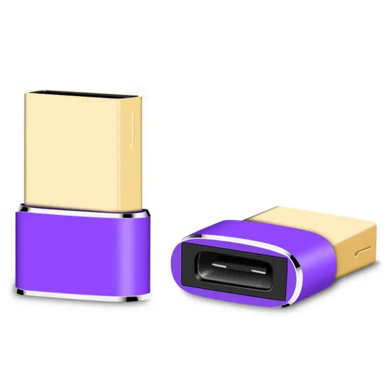 Переходник USB 2 0 типа c папа на мама 5 цветов адаптер для компьютера телефона