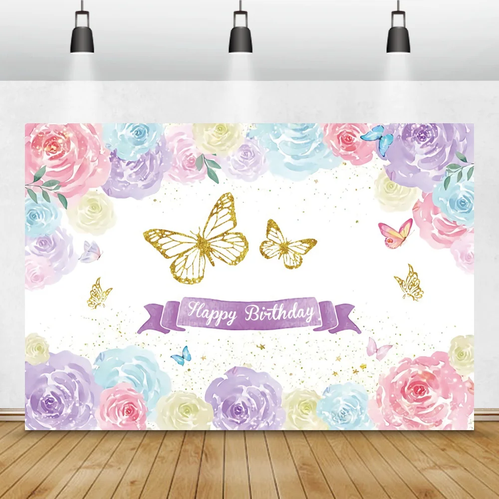 Butterfly Beautiful Flowers Happy Birthday Party Background Baby Customized Poster Photography Backdrop Family Photocall Banner
Butterfly Beautiful Flowers Happy Birthday Party Background Baby Customized Poster Photography Backdrop Family Photocall Banner