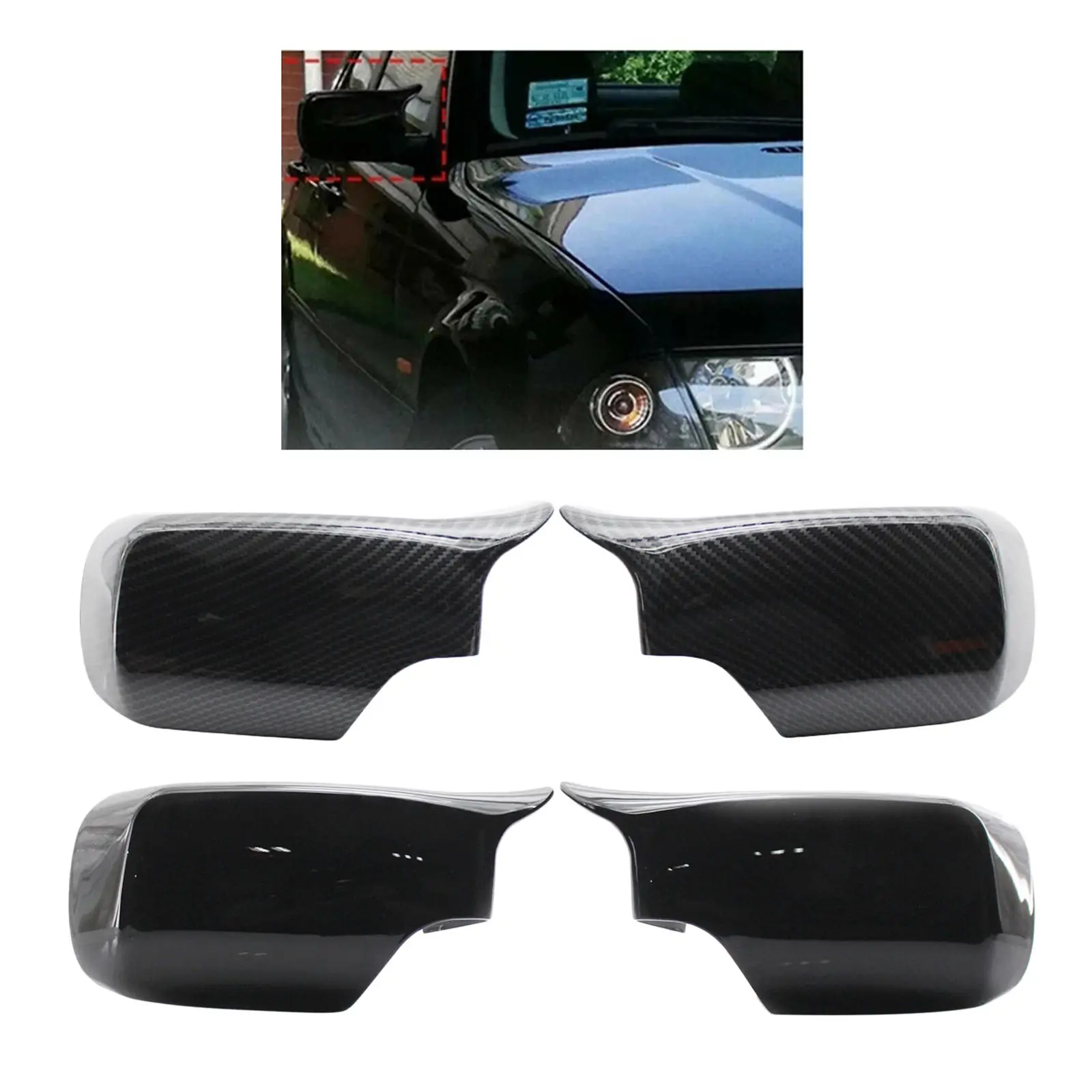 1 пара сменных чехлов для заднего зеркала 51168238375 для BMW E46 E39 4-дверный седан 1998-2005
1 пара сменных чехлов для заднего зеркала 51168238375 для BMW E46 E39 4-дверный седан 1998-2005