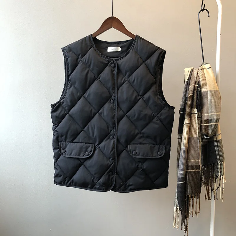 COZOK Cotton Vest Women's Autumn and Winter 2021 New Korean Loose Cotton Padded Jacket Vest Diamond Plaid Cotton Jacket
COZOK Cotton Vest Women's Autumn and Winter 2021 New Korean Loose Cotton Padded Jacket Vest Diamond Plaid Cotton Jacket
