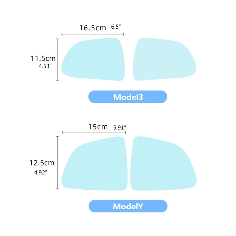 2x Auto Rearview Mirror for Model 3/Y Film for Safety Driving in Rainy Days
2x Auto Rearview Mirror for Model 3/Y Film for Safety Driving in Rainy Days