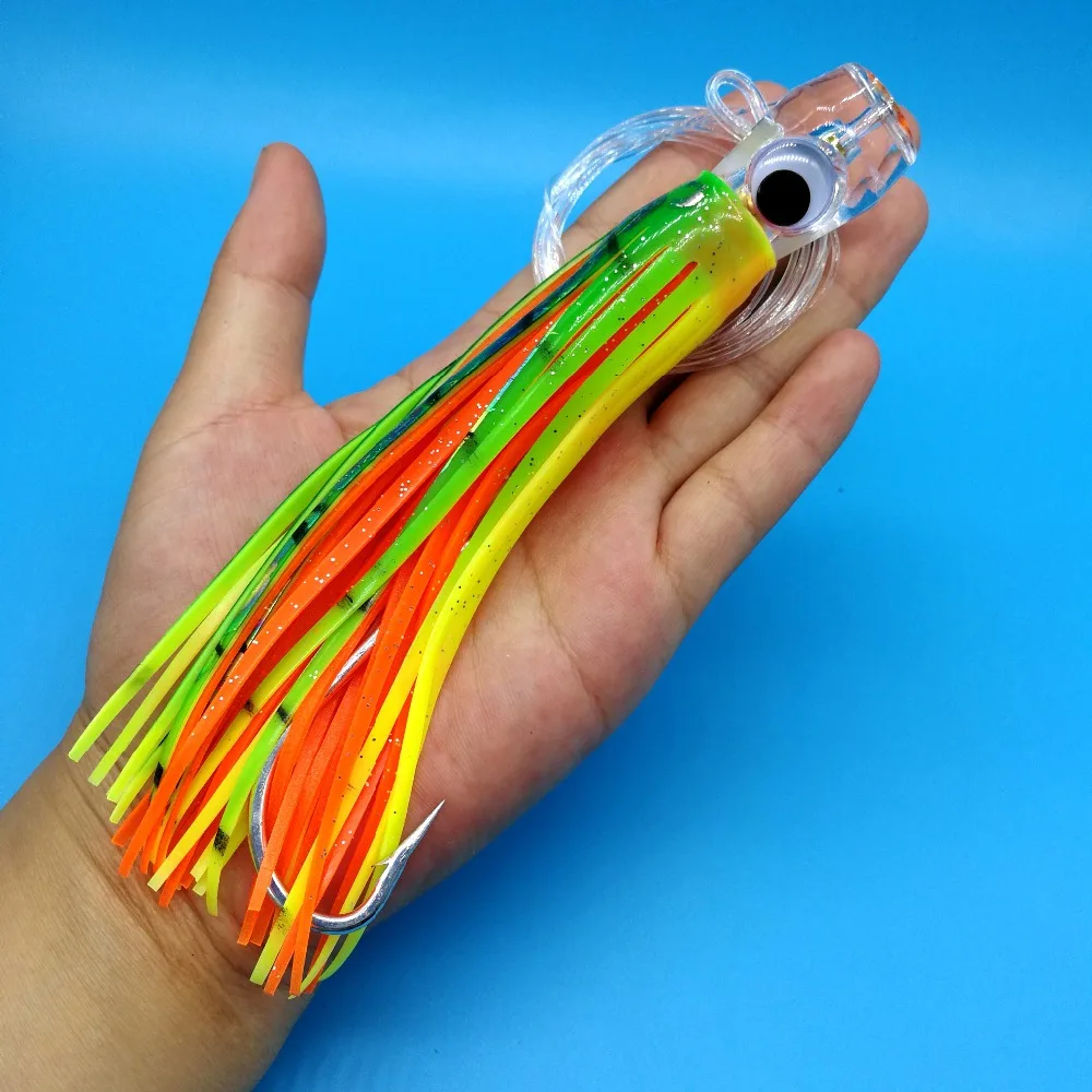 HOOFISH 6PCS/LOT Big Bionic Octopus Head Lure 42g 6COLORS South Oil Boat Fishing Lure Trolling Tuna Bait Fishing Tackle
HOOFISH 6PCS/LOT Big Bionic Octopus Head Lure 42g 6COLORS South Oil Boat Fishing Lure Trolling Tuna Bait Fishing Tackle